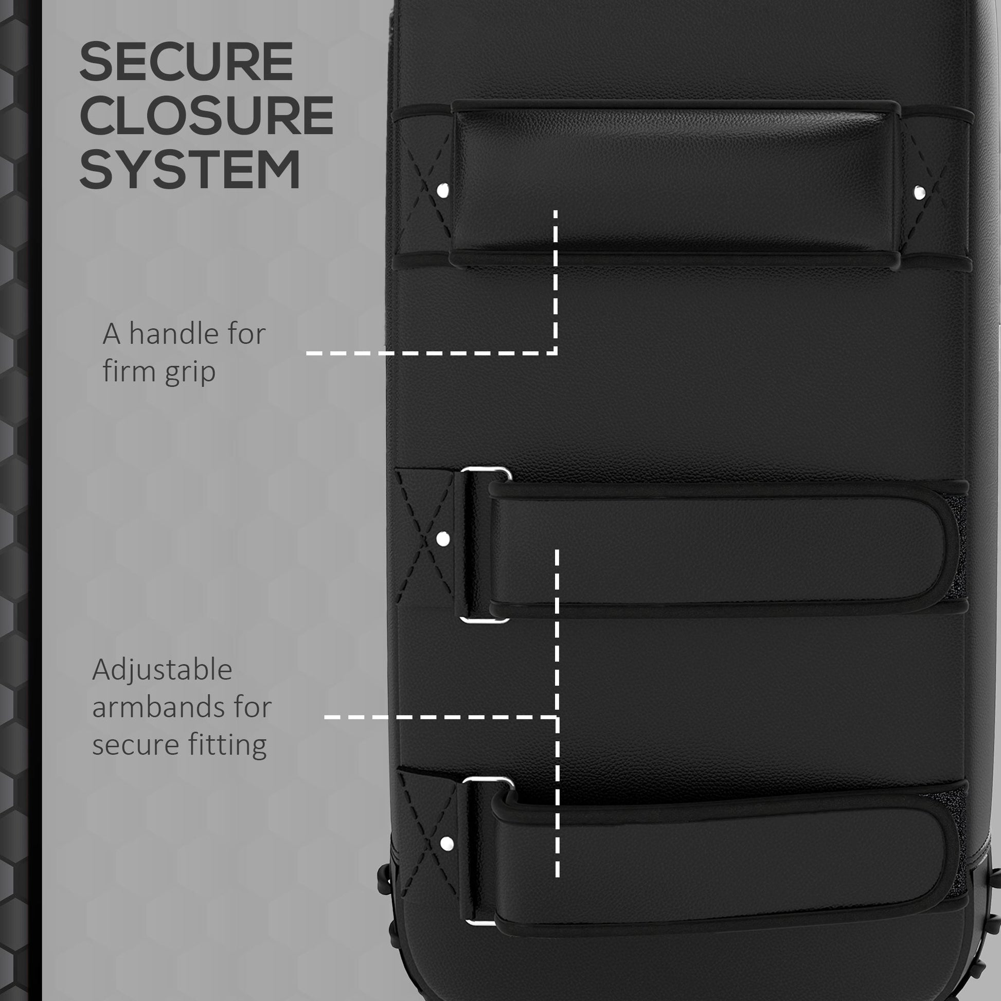 16.5 In Muay Thai Kick Shield Punching Pad, Kick Shield For Martial Arts, Karate, Kickboxing, MMA X 1 Unit, Red - Recomp1