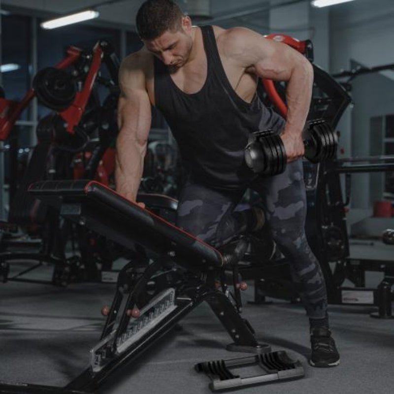 52 Lb Adjustable Steel And Plastic Dumbbells - Recomp1