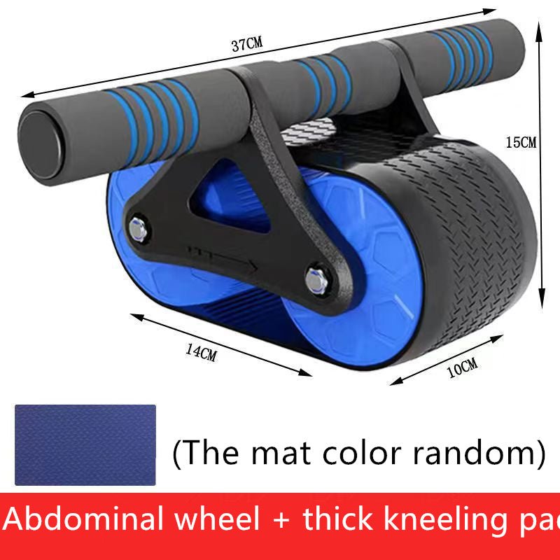 Double Wheel Abdominal Exerciser Women Men Automatic Rebound Ab Wheel Roller Waist Trainer Gym Sports Home Exercise Devices - Recomp1