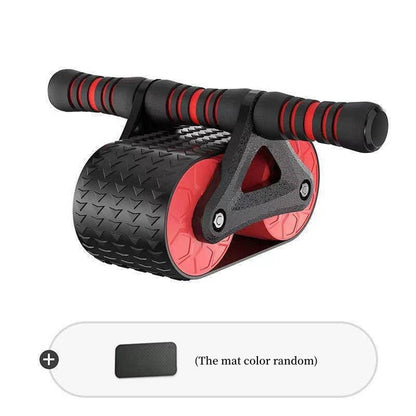 Double Wheel Abdominal Exerciser Women Men Automatic Rebound Ab Wheel Roller Waist Trainer Gym Sports Home Exercise Devices - Recomp1